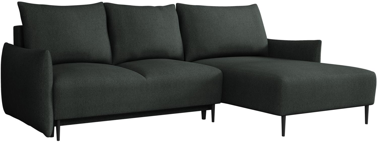 Ecksofa mit Schlaffunktion und Bettkasten Snolik L, schmale Armlehne (Farbe: Velo 636) Bild 1