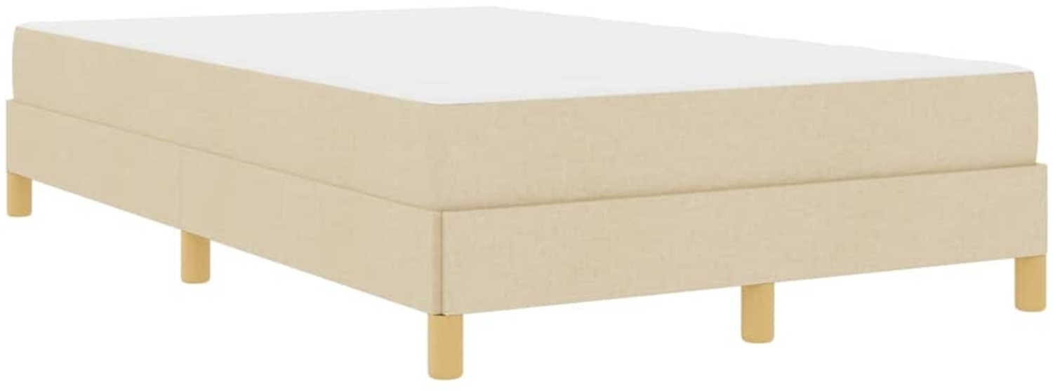 vidaXL Boxspringbett Creme 120 x 200 cm Stoff 3398561 Bild 1