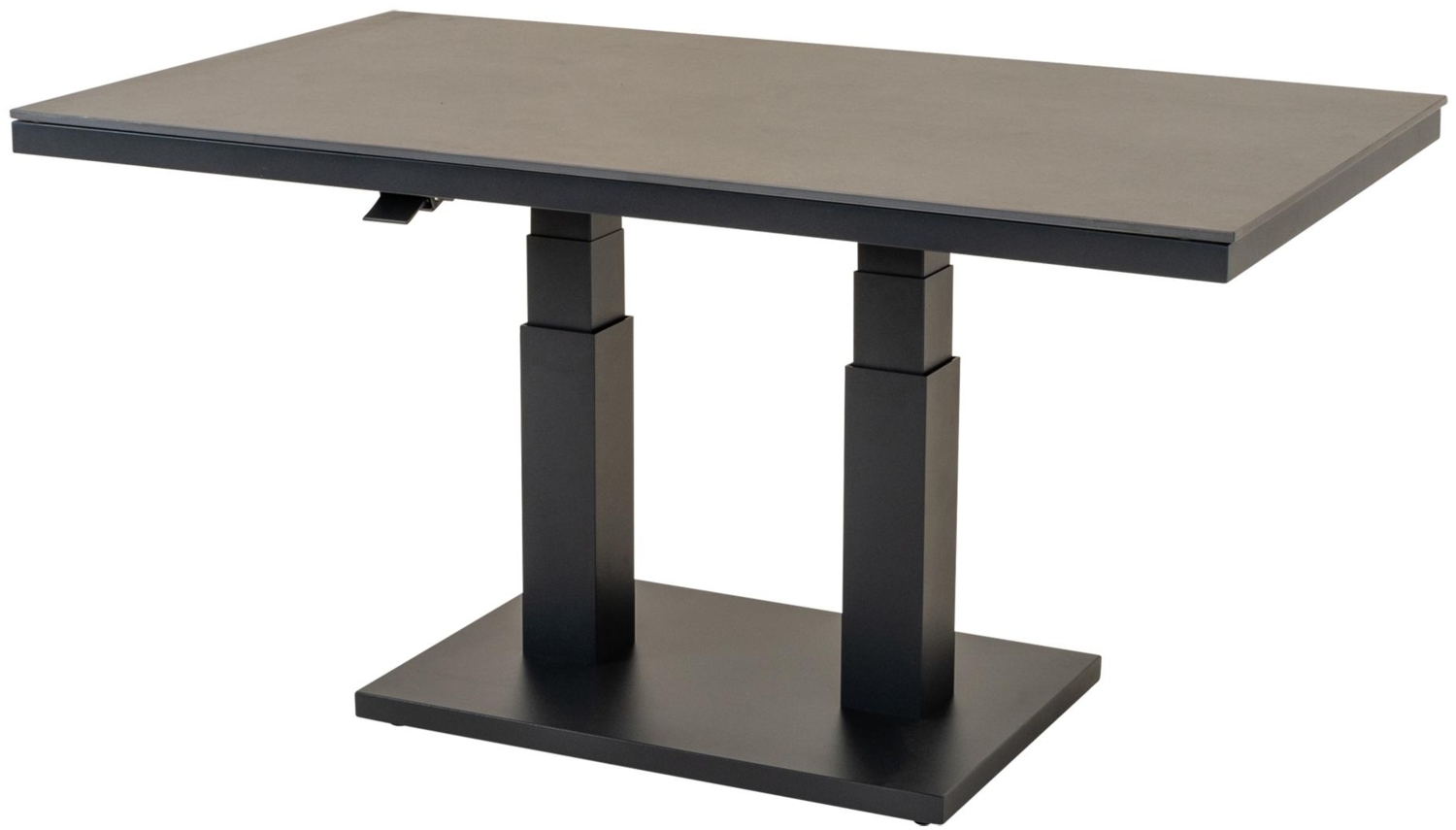 Höhenverstellbarer Gartentisch GENEVA NEGRO - 140 x 80 cm Bild 1