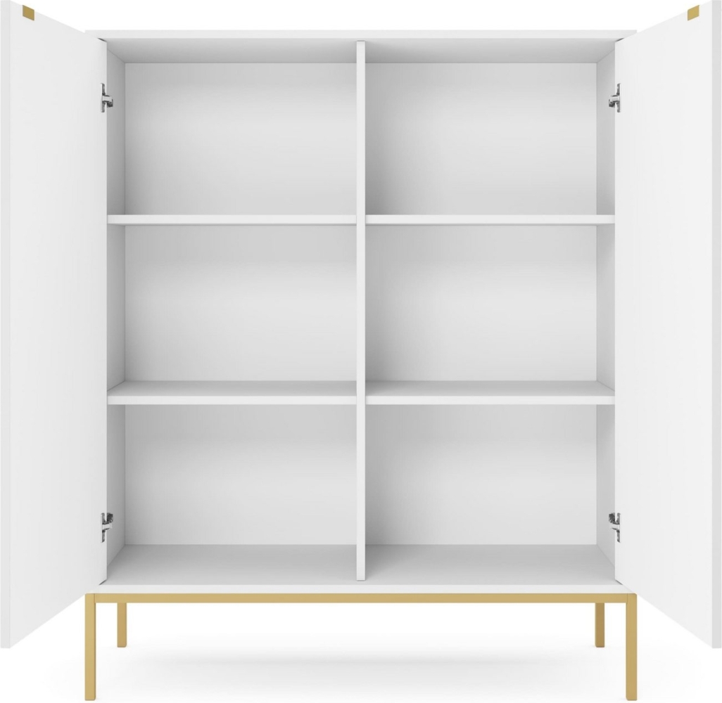 MOEBLO Kommode Light K104 (Zweitürige Kommode Elegante für Ihr Wohnzimmer), (HxBxT):83 x 104 x 39 cm Bild 1