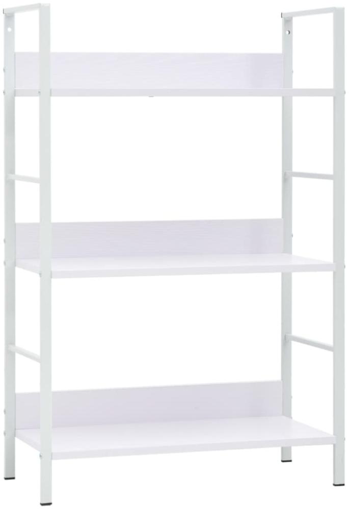 vidaXL Bücherregal 3 Regalböden Weiß 60×27,6×90,5 cm Holzwerkstoff 288220 Bild 1