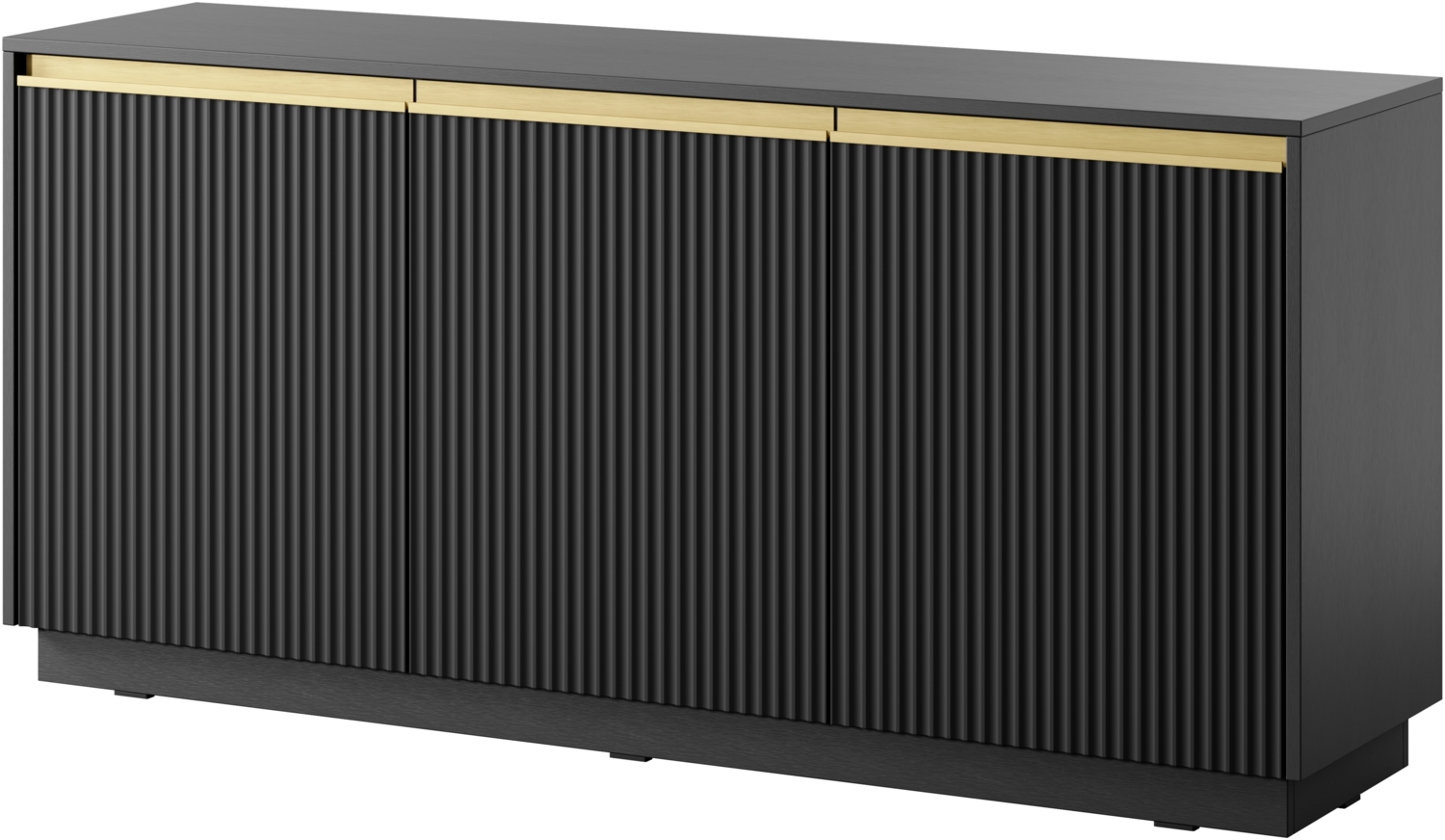 AX LIVING Sideboard Modern Lirio K154 154 cm breit, stilvoll, schwarz Bild 1