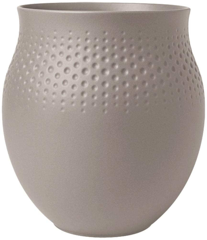 Villeroy & Boch Manufacture Collier Vase Perle 18 cm taupe - A Bild 1