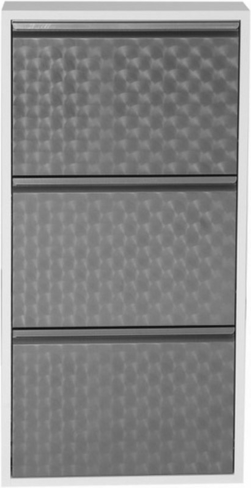 k-hometrends Schuhschrank Platzsparendes Schuhregal KEKE 3 WHITE - FLEX, 50x103x13,5cm Bild 1