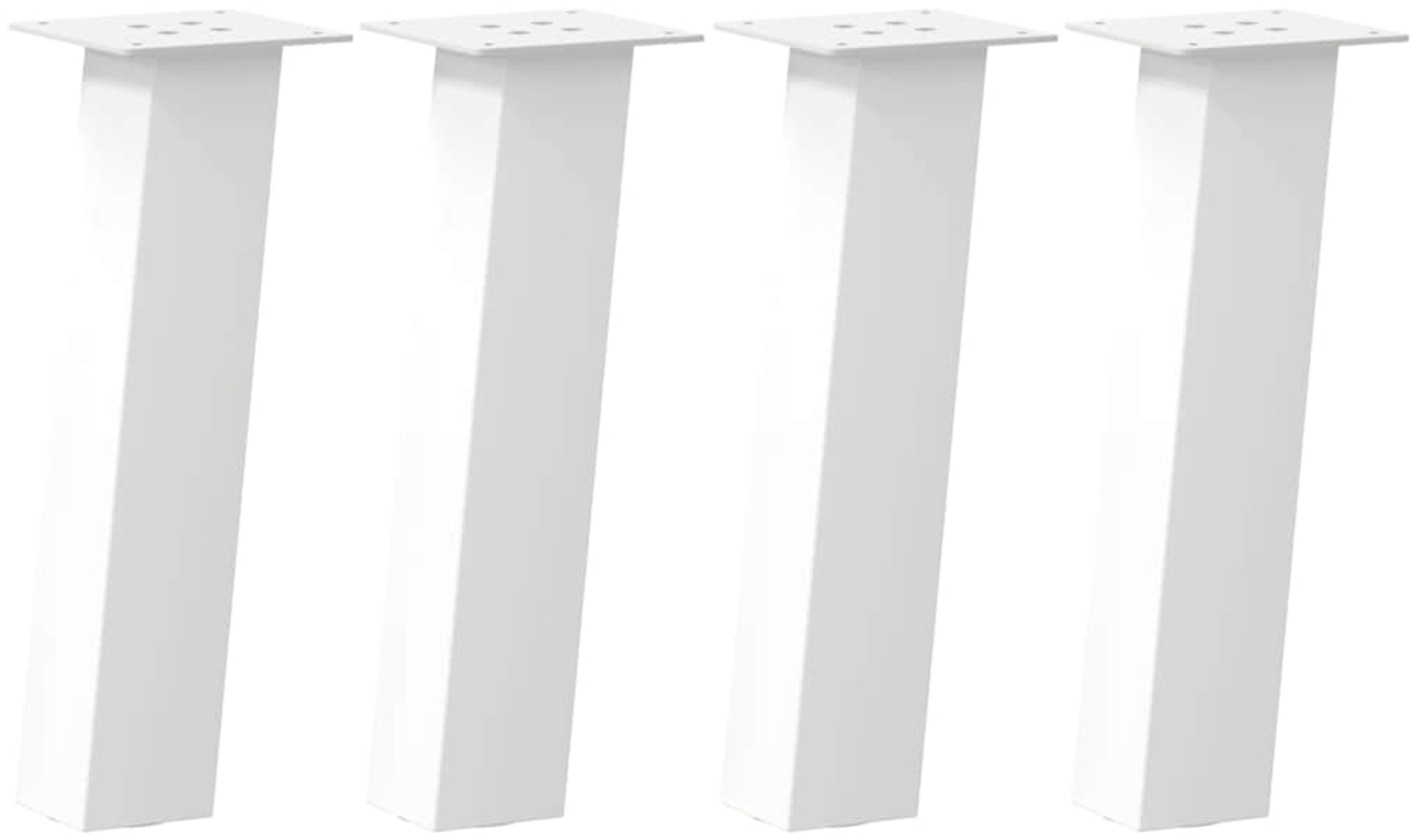 vidaXL Couchtischbeine 4 Stk. Weiß 30 cm Stahl 4012497 Bild 1