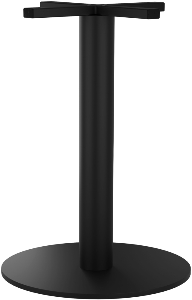 CLP Tischgestell Marudi aus pulverbeschichtetem Stahl für drinnen und draußen,schwarz rund Bild 1