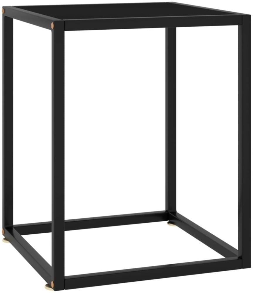 vidaXL Couchtisch Schwarz mit Schwarzem Glas 40x40x50 cm 322908 Bild 1