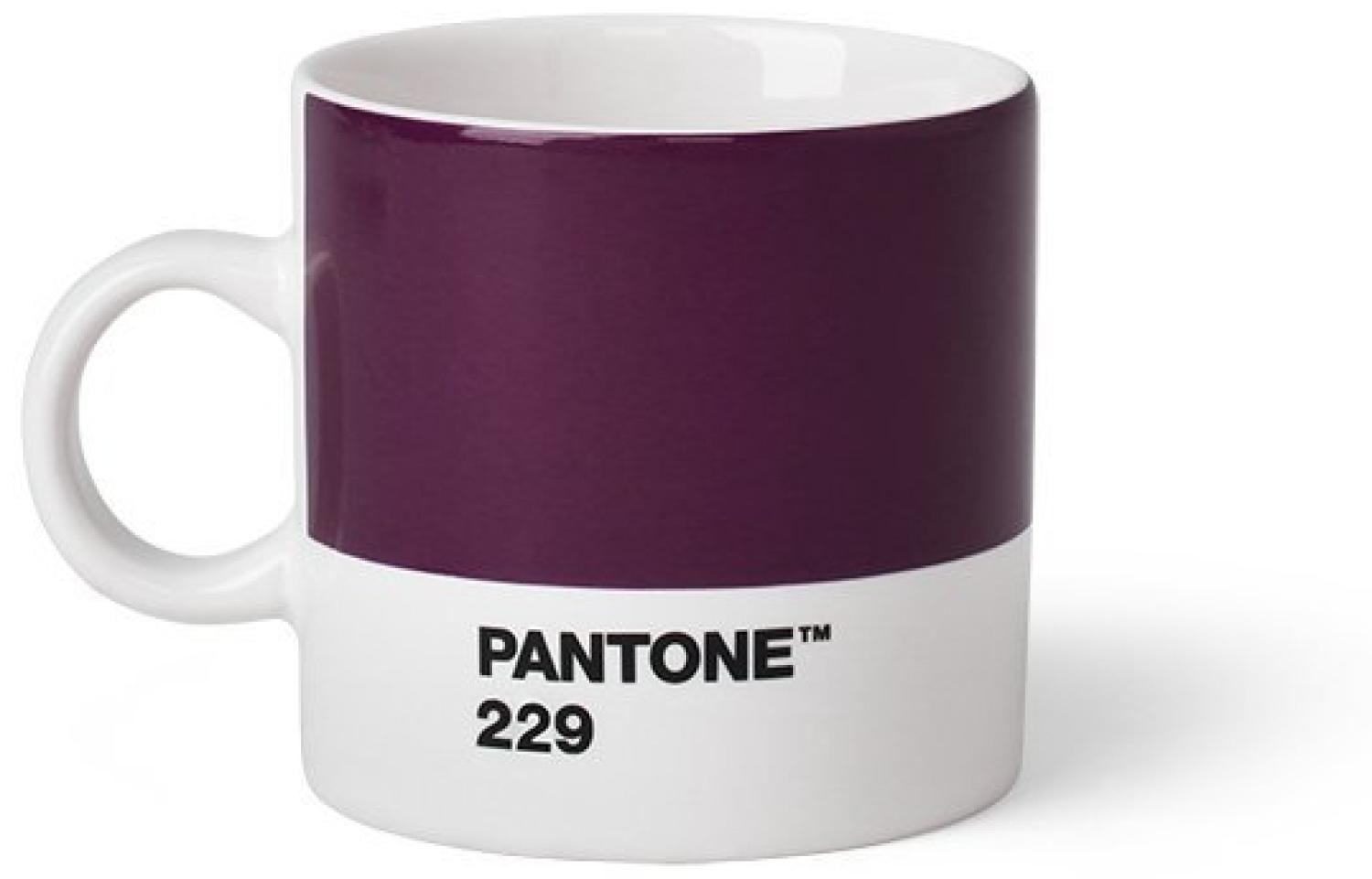 Pantone Porzellan Espressotasse, Aubergine 229, 120ml Bild 1