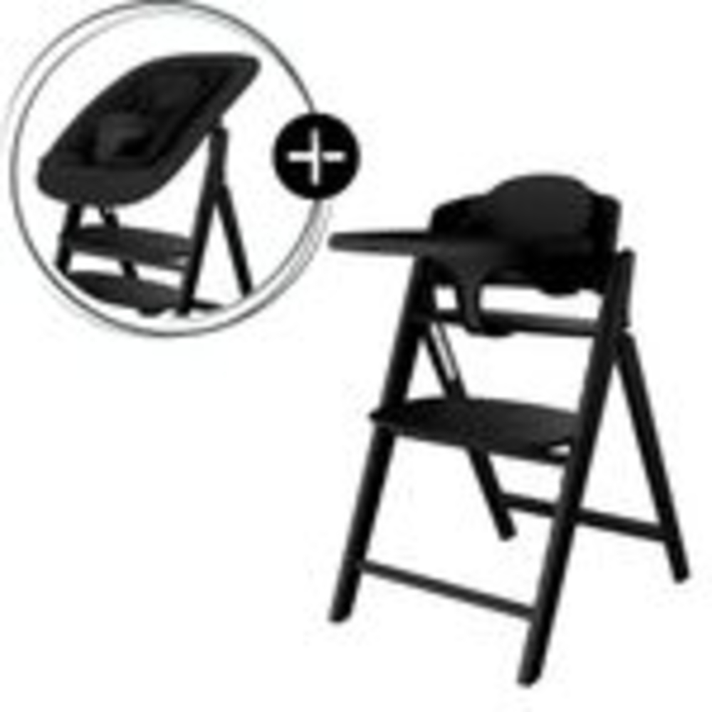 Cybex Click & Fold 4-in-1 Hochstuhl (inkl. Bouncer, Babyset und Tablet) Stunning Black Bild 1