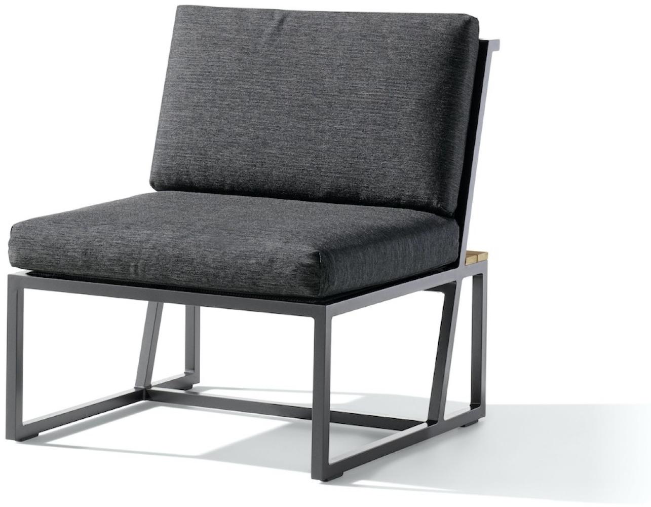 Sieger Havanna Mittelteil Sitzplatz für Loungegruppe, Aluminium Eisengrau, 72 x 78,5 x 73 Bild 1