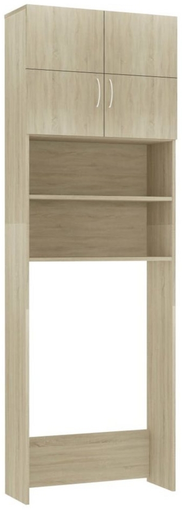 DOTMALL Waschmaschinenumbauschrank Waschmaschinenschrank Sonoma-Eiche 64x25,5x190 cm Holzwerkstoff Bild 1