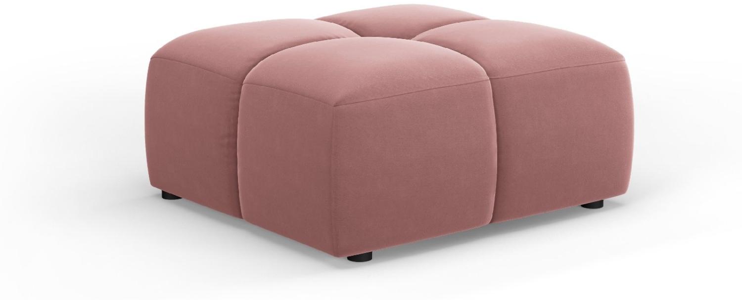 Micadoni Hocker Serena Small Samtstoff, Rosa Bild 1