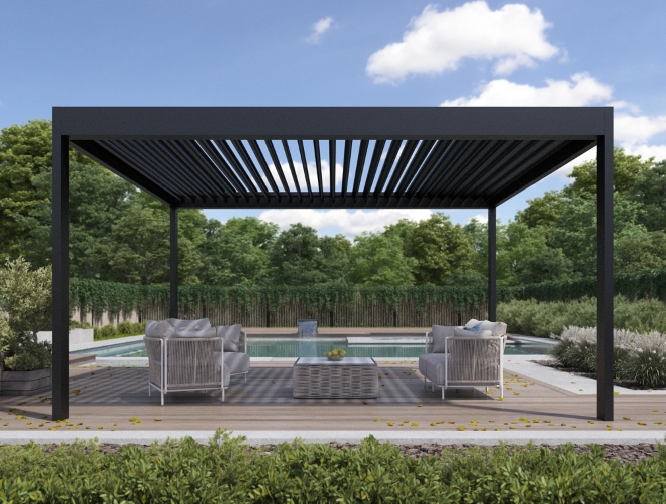 Lamellen Pergola AirCube 300x300 Bild 1