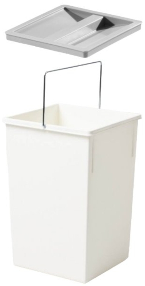 Hailo Inneneimer 1045119 weiß 15 Liter 220 x 230 x 350 mm mit Deckel Bild 1