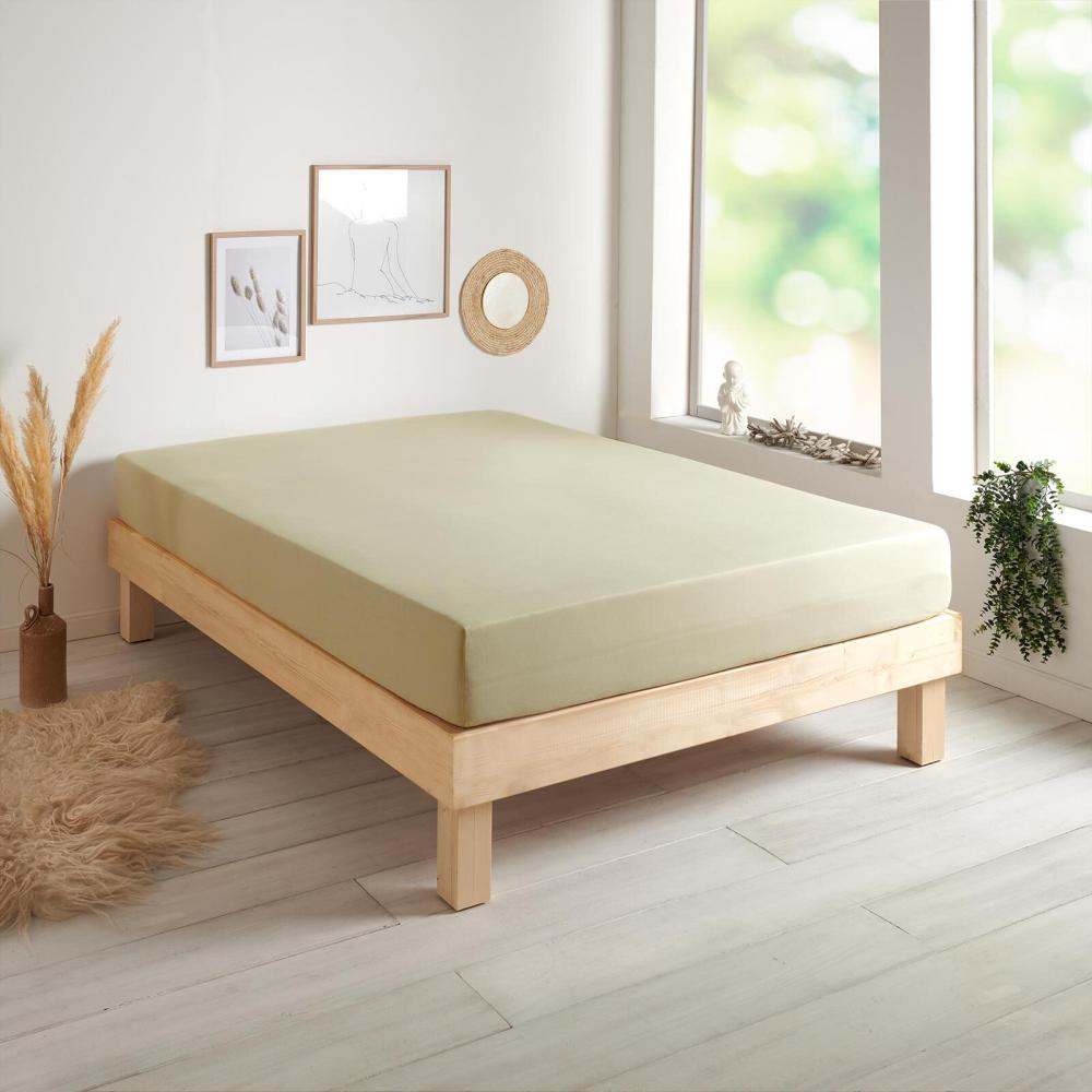 Traumschlaf 'Basic' Spannbettlaken, Single Jersey taupe, 120x200 cm-130x200 cm Bild 1