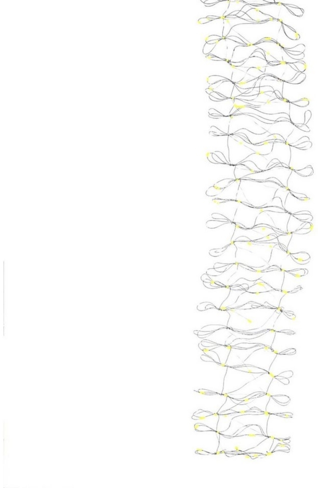 MARELIDA LED-Lichterkette LED Tischläufer 50 warmweiße LED Weihnachtsdeko Draht-Tischläufer L:1m, 50-flammig Bild 1