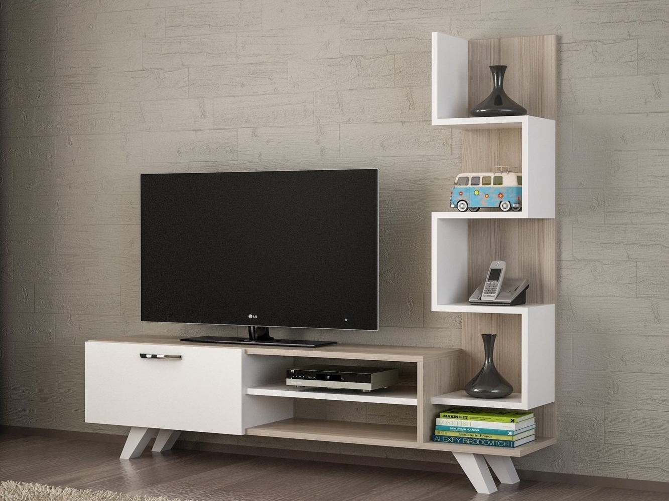 Skye Decor TV-Schrank Schränke, 38,6x120x22 cm, 100% Melaminbeschichtete Partikelplatte Bild 1