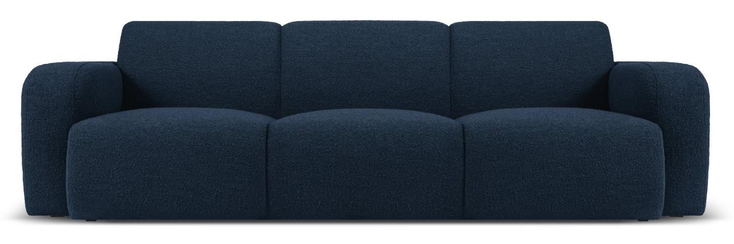 Micadoni Boucle Sofa Molino 3-Sitzer Boucle Dunkelblau Bild 1