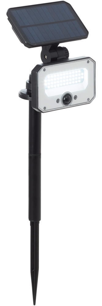 Brilliant LED Solarleuchte Joplin LED Außenspießleuchte, Solar, 54 cm, 1100 lm, 4100 K, schwarz Bild 1