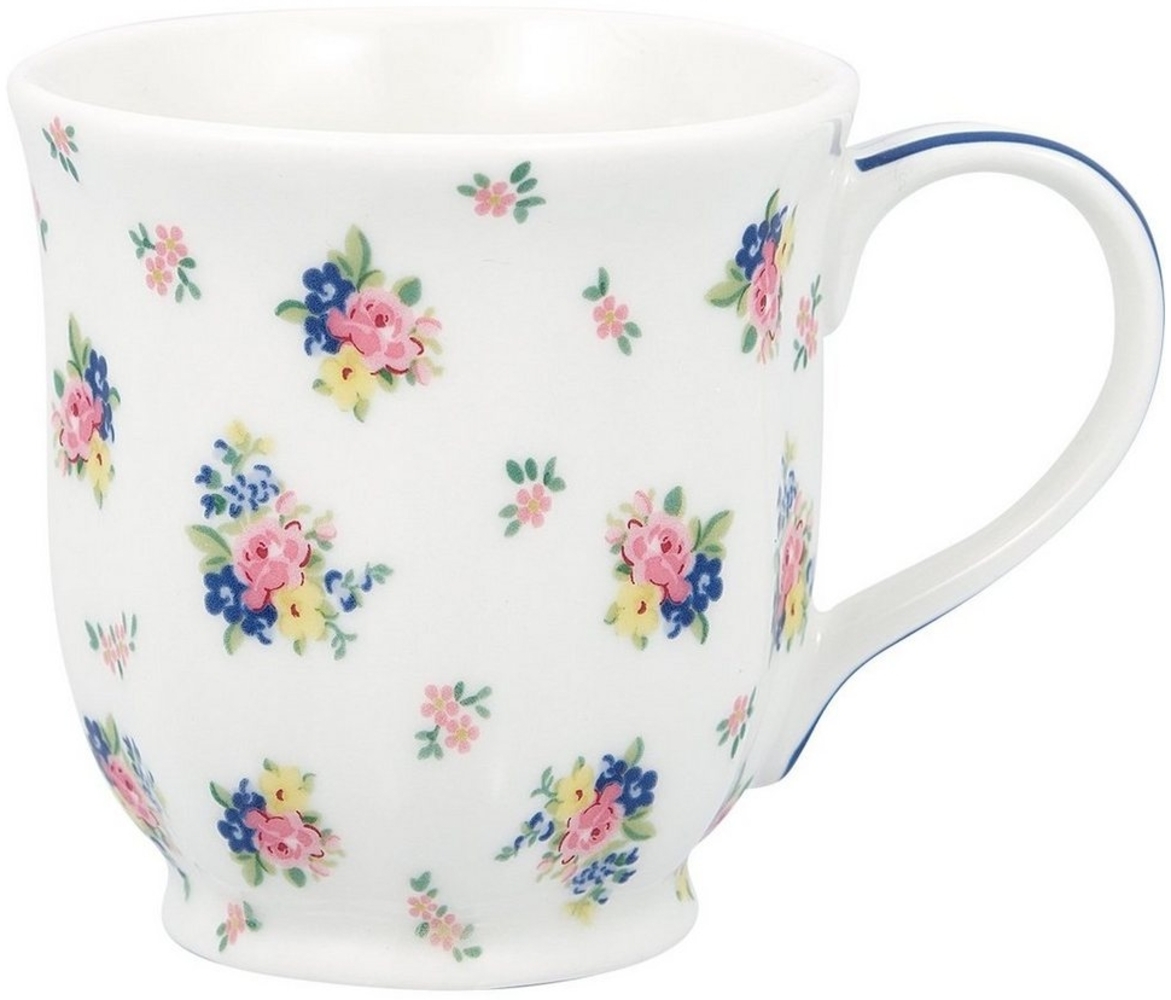 Greengate Tasse Augusta Teebecher white 0,2 l, Stoneware Bild 1