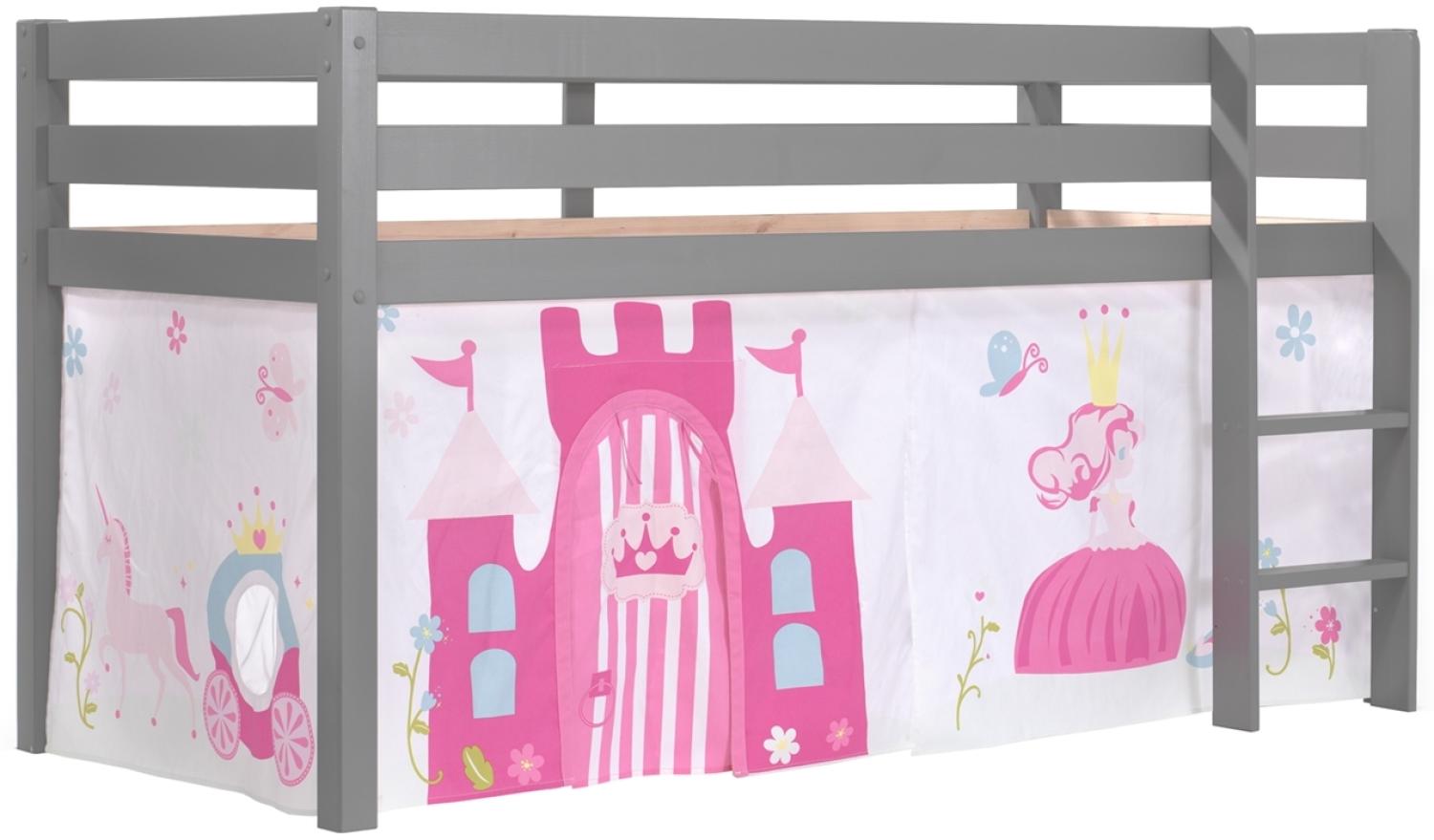 Vipack Spielbett 'Pino' mit Textilset Vorhang 'Princess' Bild 1