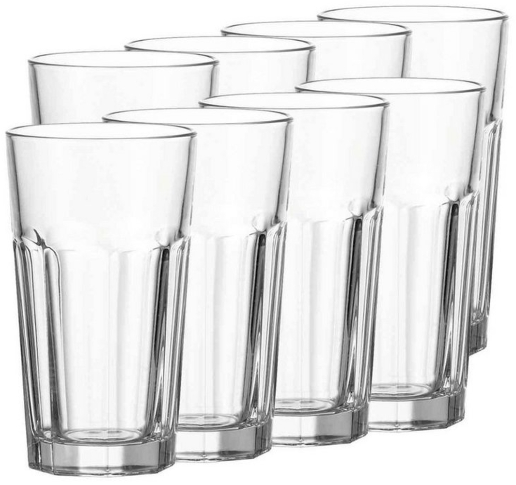 LEONARDO Longdrinkglas Rock Longdrinkgläser 540 ml 8er Set, Glas Bild 1