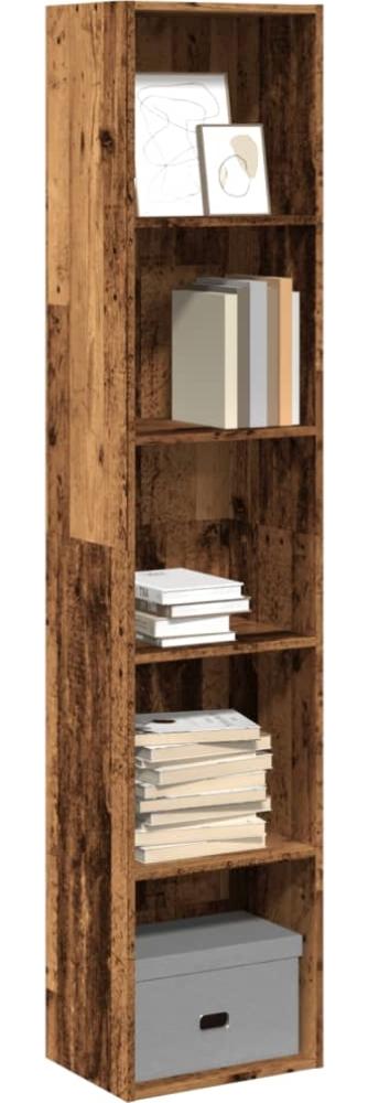 vidaXL Bücherregal Altholz-Optik 40x30x189 cm Holzwerkstoff 857892 Bild 1