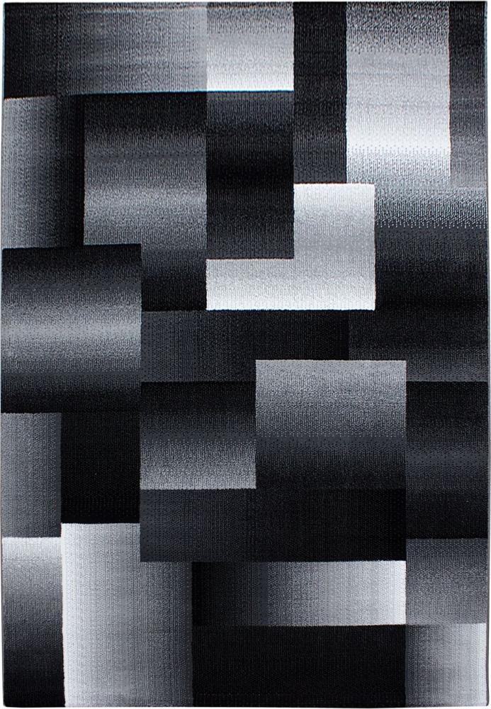 Kurzflor Teppich Matteo rechteckig - 160x230 cm - Schwarz Bild 1