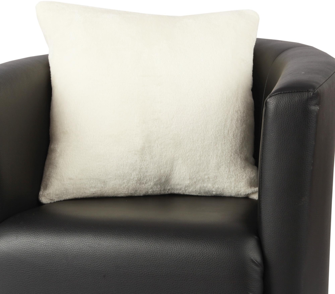 Kissenhülle Kuschel "Celina", in der Größe "50 x 50cm" - Champagner - Kissenbezug mit Reißverschluss Bild 1