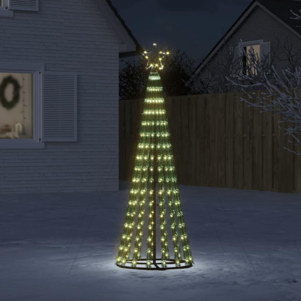 vidaXL Weihnachtsbaum Kegelform 275 LEDs Warmweiß 180 cm 358064 Bild 1