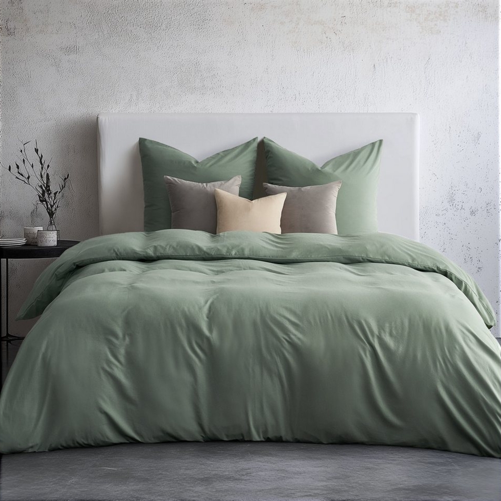 Topfinel Bettwäsche 135x200cm, Seersucker Bettwäsche-Sets, bügelfrei, allergiker, kühlende, 100% Mikrofaser, 3 teilig, Pflegeleicht, kuschelig, weich, Winter Sommer Herbst bedding set Bild 1