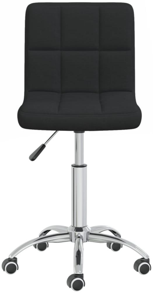 Esszimmerstuhl Drehbar Schwarz Stoff [3087537] Bild 1