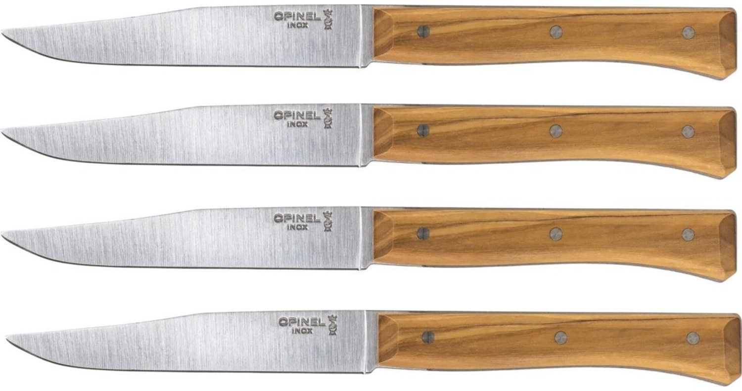 Opinel Tischmesserset Facette 4-teilig Olivenholz Bild 1