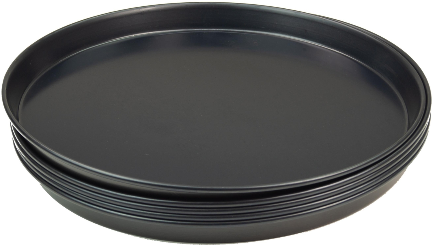 Pizzablech rund aus Blaublech verschiedene Größen im Set 5 Stück Ø36cm Bild 1