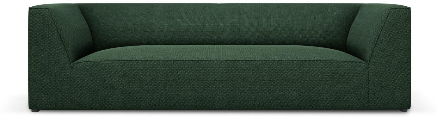 Micadoni 3-Sitzer Sofa Ruby | Bezug Green | Beinfarbe Black Plastic Bild 1