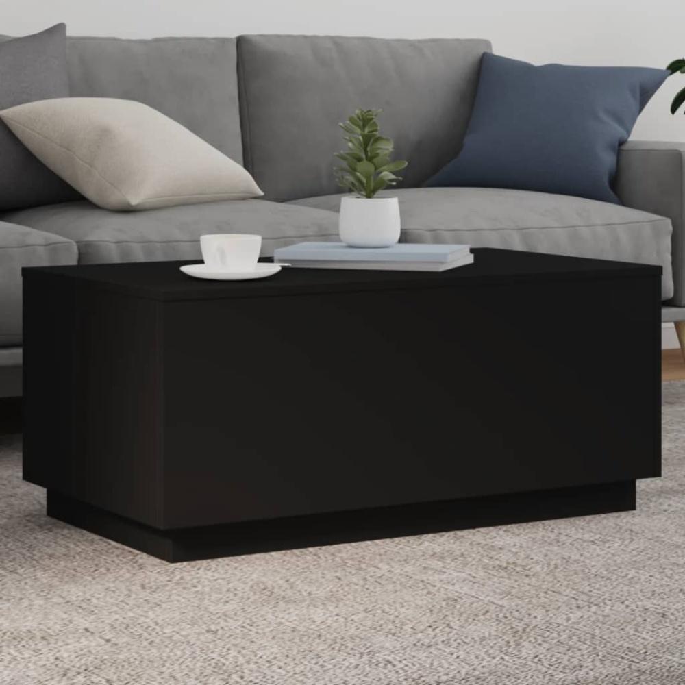 vidaXL Couchtisch mit LED-Leuchten Schwarz 90x50x40 cm 839876 Bild 1