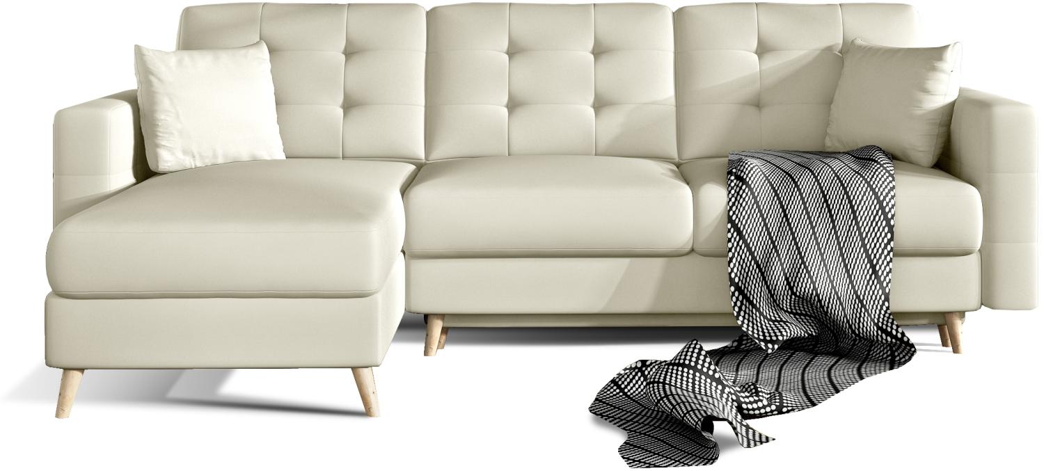 Asgard L, Ecksofa, Eckcouch, Beige Bild 1