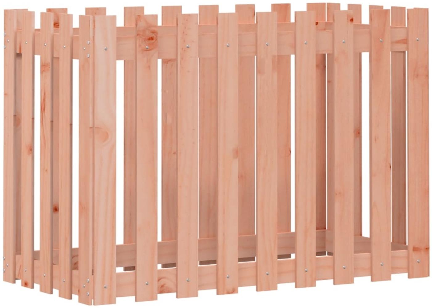 vidaXL Hochbeet Lattenzaun-Design 100x50x70 cm Massivholz Douglasie 832485 Bild 1