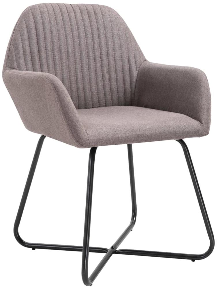 vidaXL Esszimmerstühle 4 Stk. Taupe Stoff [277112] Bild 1