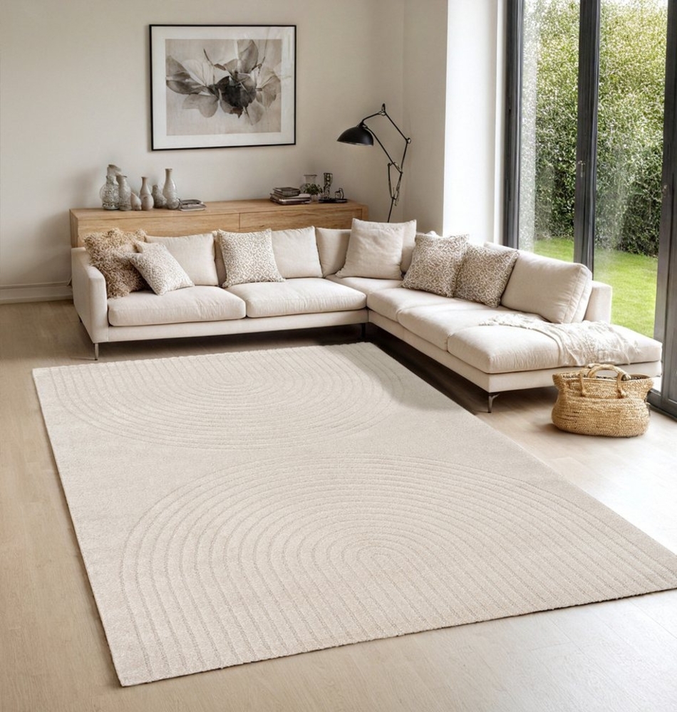 the carpet Teppich Elisa, rechteckig, Höhe: 12 mm, moderner Wohnzimmer Teppich weicher Flor Bild 1