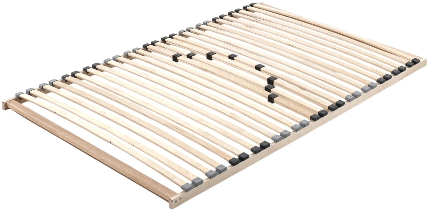 Lattenrost Kassey 200x120x7 Federholzrahmen Schichtholz Natur Bild 1