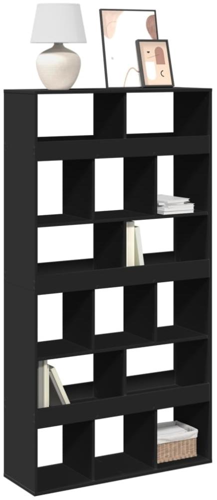 vidaXL Bücherregal Schwarz 100x33x187,5 cm Holzwerkstoff 3309376 Bild 1