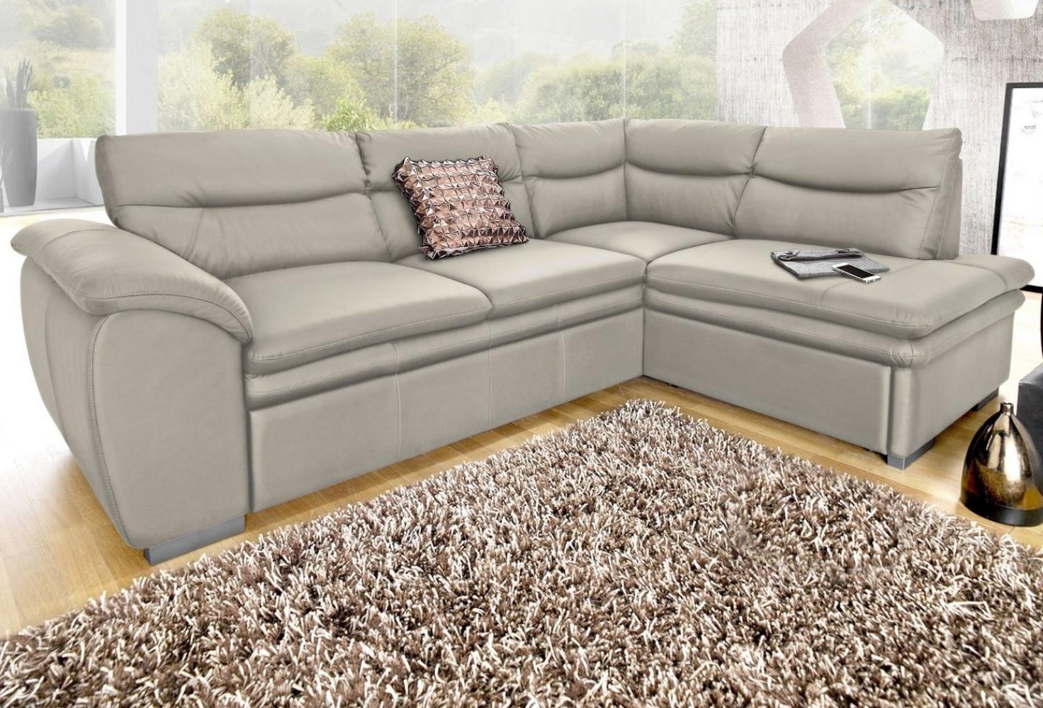 COTTA Ecksofa Leandra L-Form, wahlweise mit Bettfunktion und Bettkasten Bild 1