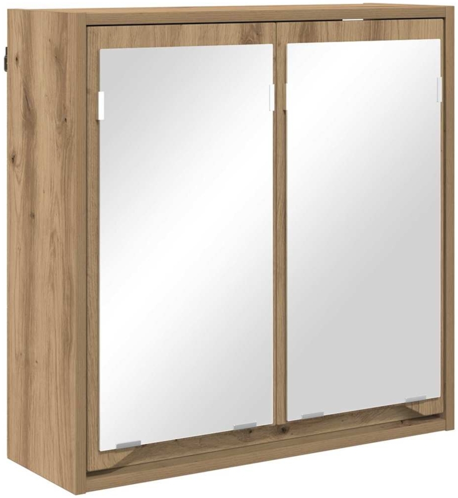 vidaXL Badezimmerspiegelschrank mit Tür Artisan-Eiche 60 x 20 x 60 cm 888786 Bild 1