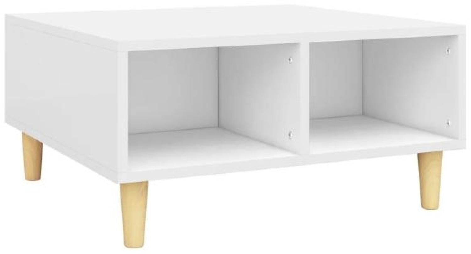 vidaXL Couchtisch Weiß 60x60x30 cm Spanplatte [805977] Bild 1