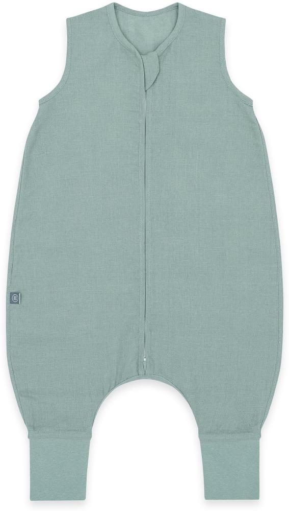 emma & noah Baby Schlafsack mit Füßen 0. 5 TOG, Leinen Schlafsack mit Beinen für den Sommer, 100% Leinen, OEKO-TEX Zertifiziert, Stampelsack für Neugeborene (Essential Mint, 110) Bild 1