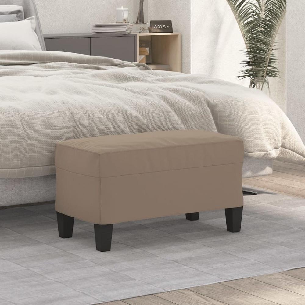 vidaXL Sitzbank Taupe 70x35x41 cm Mikrofasergewebe 349445 Bild 1