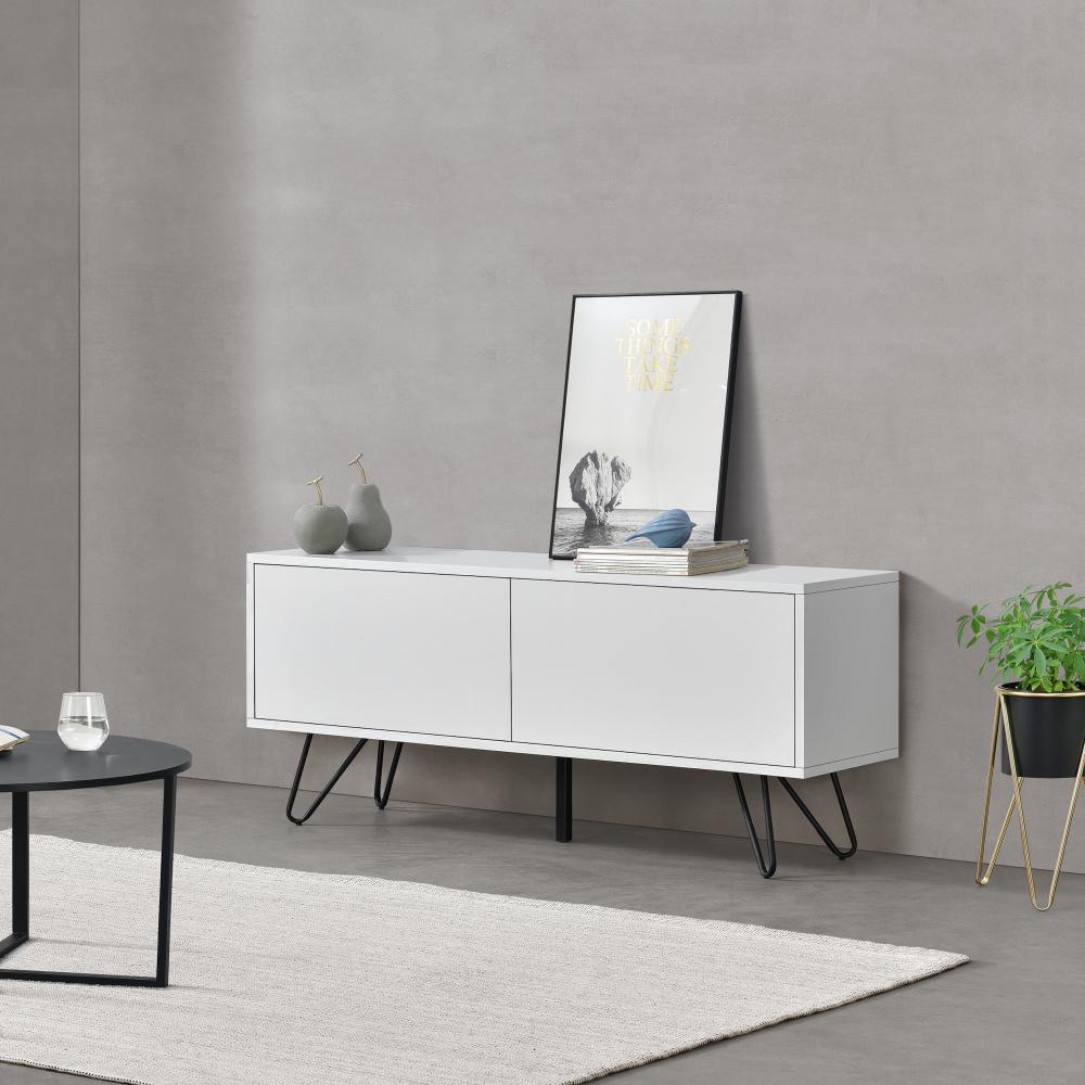 Sideboard Bollebygd 46,5x110x30cm Weiß en. casa Bild 1