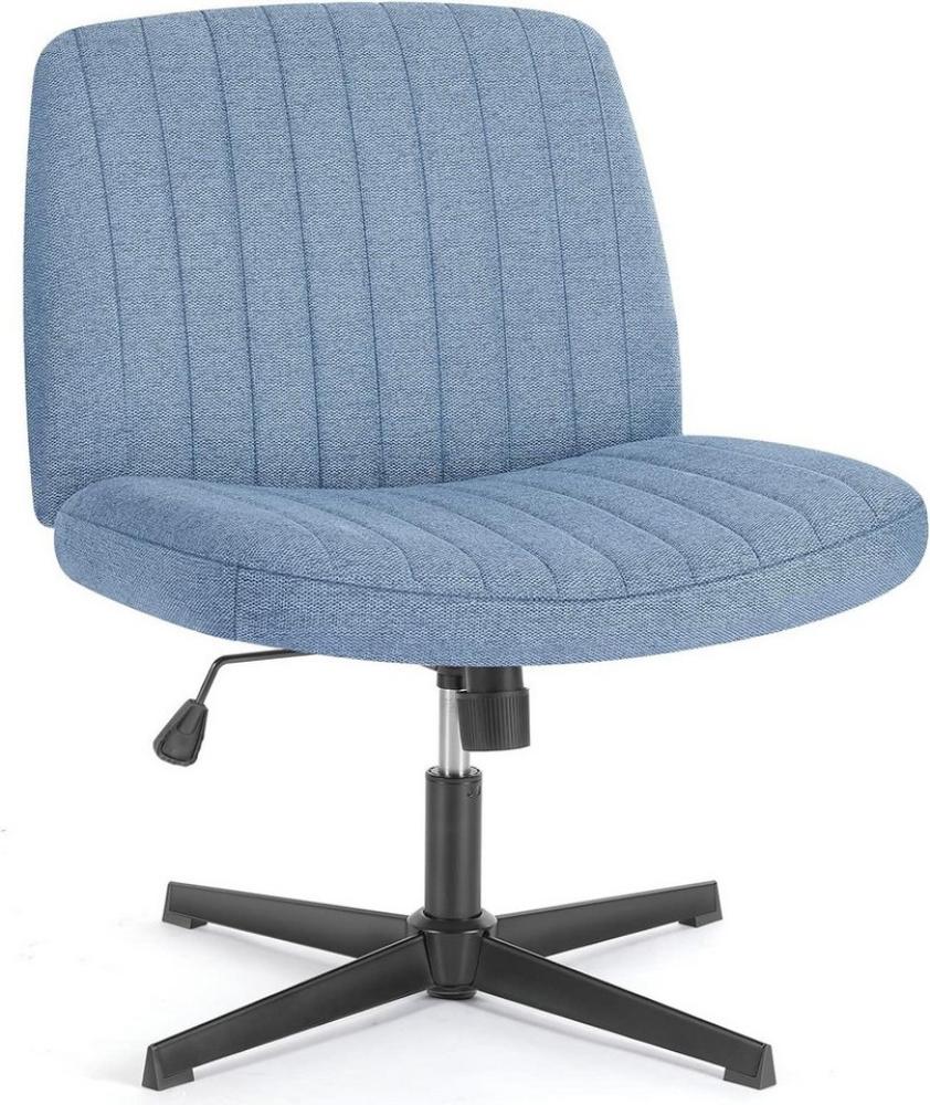 DUMOS Bürostuhl Ohne Armlehne Schneidersitz Stuhl, mit Verbreitertem Criss Cross Chair, drehbar Bild 1