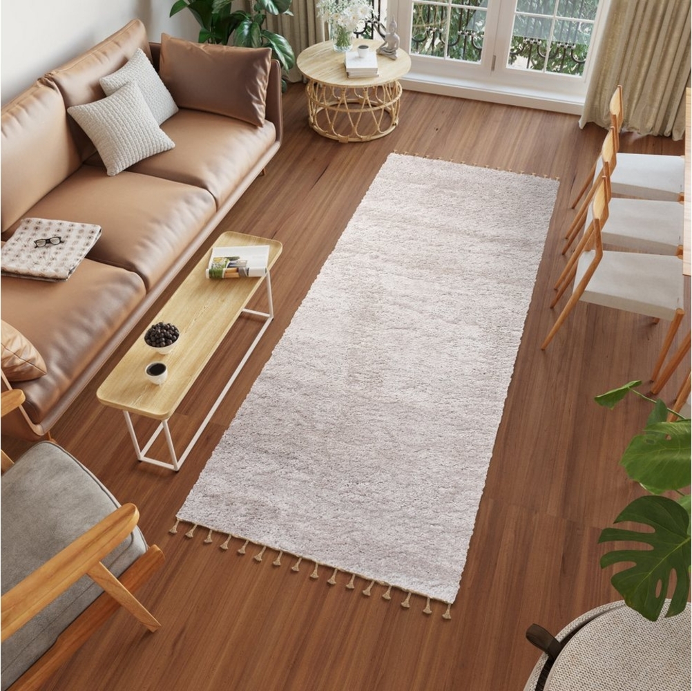 Tapiso Hochflor-Läufer VERSAY FRANSEN, rechteckig, Höhe: 40 mm, Wohnzimmer, Schlafzimmer, Shaggy Bild 1